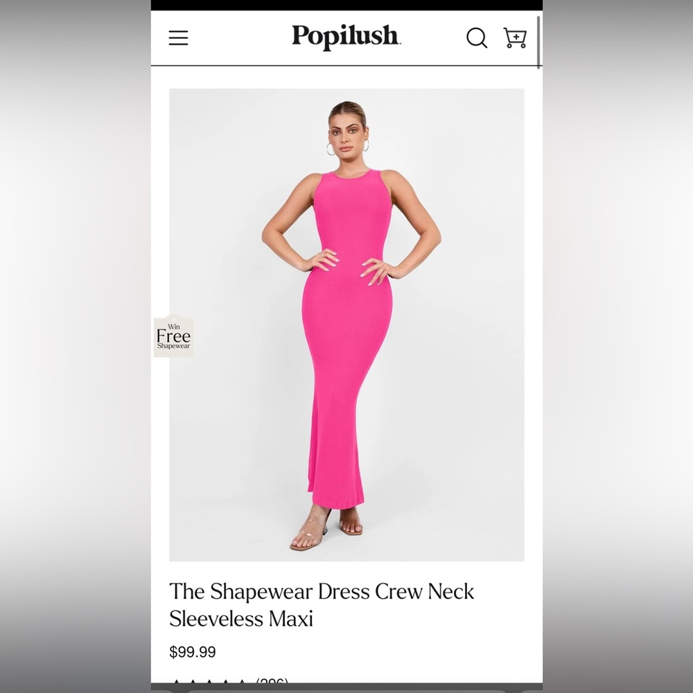 Popilush Highneck shapewear dress